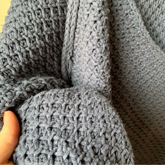 Soft Surroundings lattice cable knit V neck sweater - Picture 5 of 5